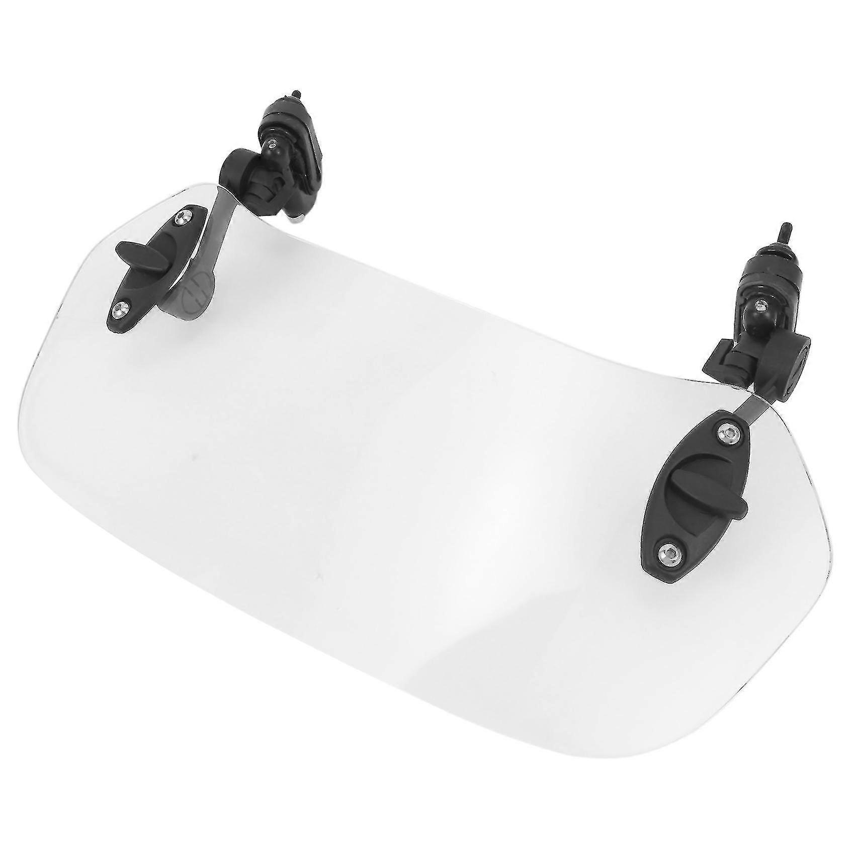 Motorcycle Windshield Extension - Universal Adjustable Clip-on Windscreen Extender- For