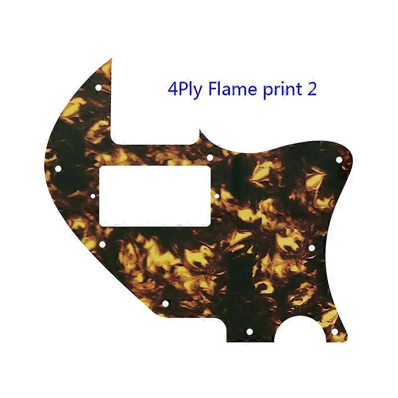 XinYue Custom Guitar Parts For US Tele PAF Merle Haggard Guitar Pickguard Scratch Plate Replacement Flame Pattern