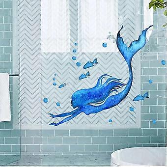 Adesivo Mermaid Onda Del Mare Per Auto, Vetro, Porta, Laptop, Parete - Decorazione Rimovibile