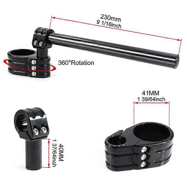 Aluminum Adjustable Handlebar 41MM Clip-On Handle Bar Raiser Universal Fit For Honda CBR600 F1 F2 F3 CBR 650F VFR800 VFR 750 F