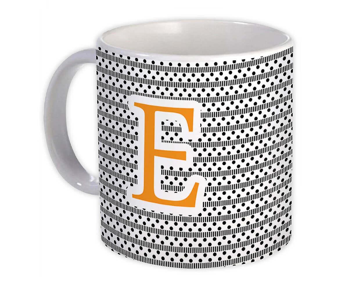 Geschenkbecher: Monogramm Buchstabe E Alphabet