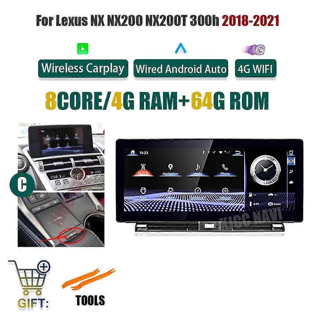 Android 12 8G 128G pentru Lexus NX NX200 NX200T 300h 2014-2021 Radio auto GPS Navigation Multimedia Player CarPlay Autoradio Stereo