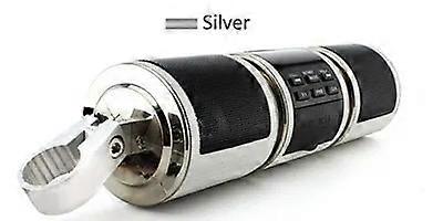 مكبر صوت متوافق مع بلوتوث للدراجات النارية مقاوم للماء ومشغل موسيقى MP3 12 فولت وراديو FM ومنفذ USB ومقود 7/8-1.25 MT473/MT487