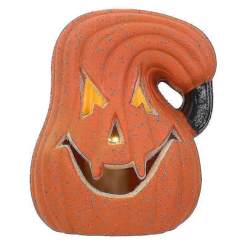 Chic Pumpkin Light Decoration Table Ornament For Halloween Without Batteryorange1pcs