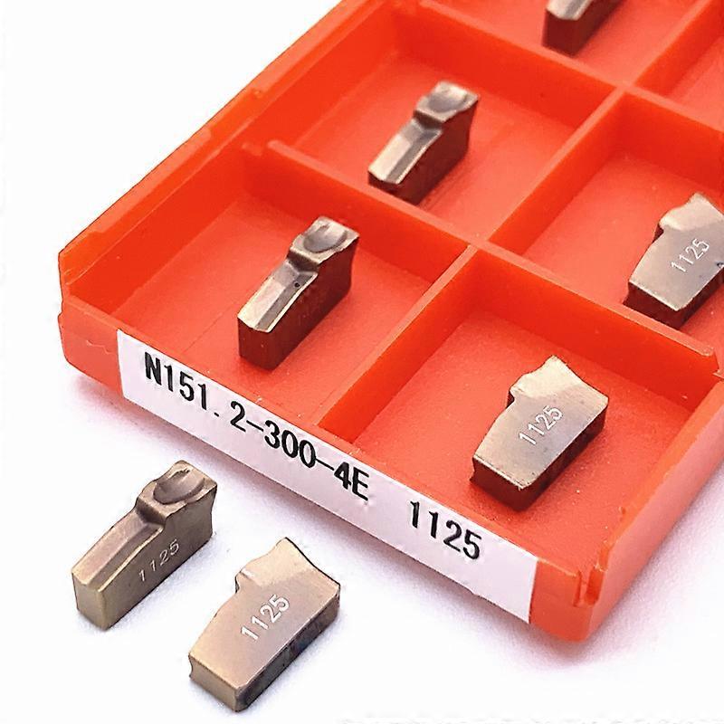 10PCS N151.2-200-4E N151.2-300-4E N151.2-400-4E 1025 1125 carbide inserts grooving tool turning tool N151.2 CNC lathe tool
