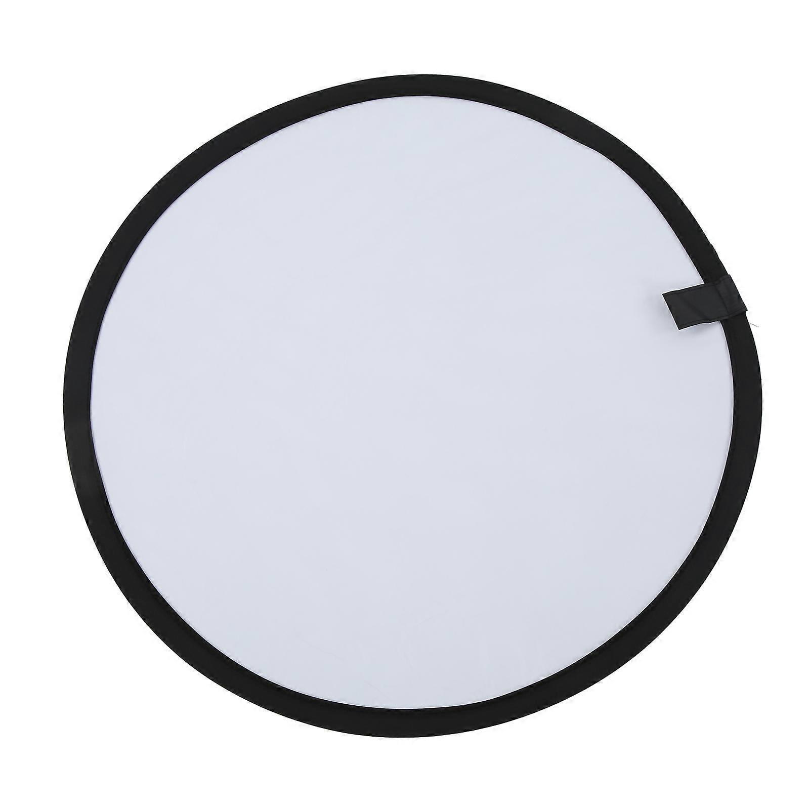Photography Lighting Reflector 60cm Portable Collapsible Silver and White with Carrying Bag