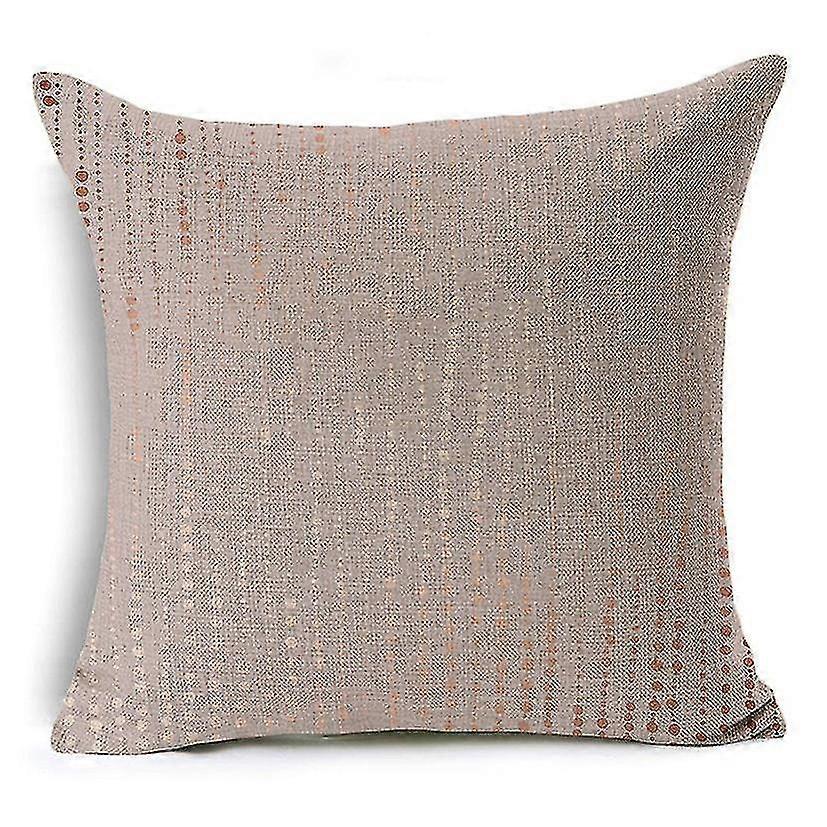 Pink Gradient Pattern Linen Cushion Cover Sofa Pillowcover Bedroom Pillowcase