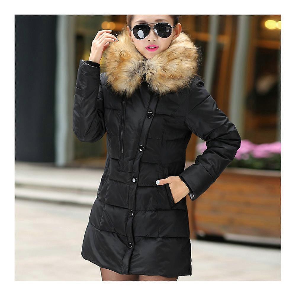 Zimowa kobieta Slim Middle Long Plus Size Puch Coat