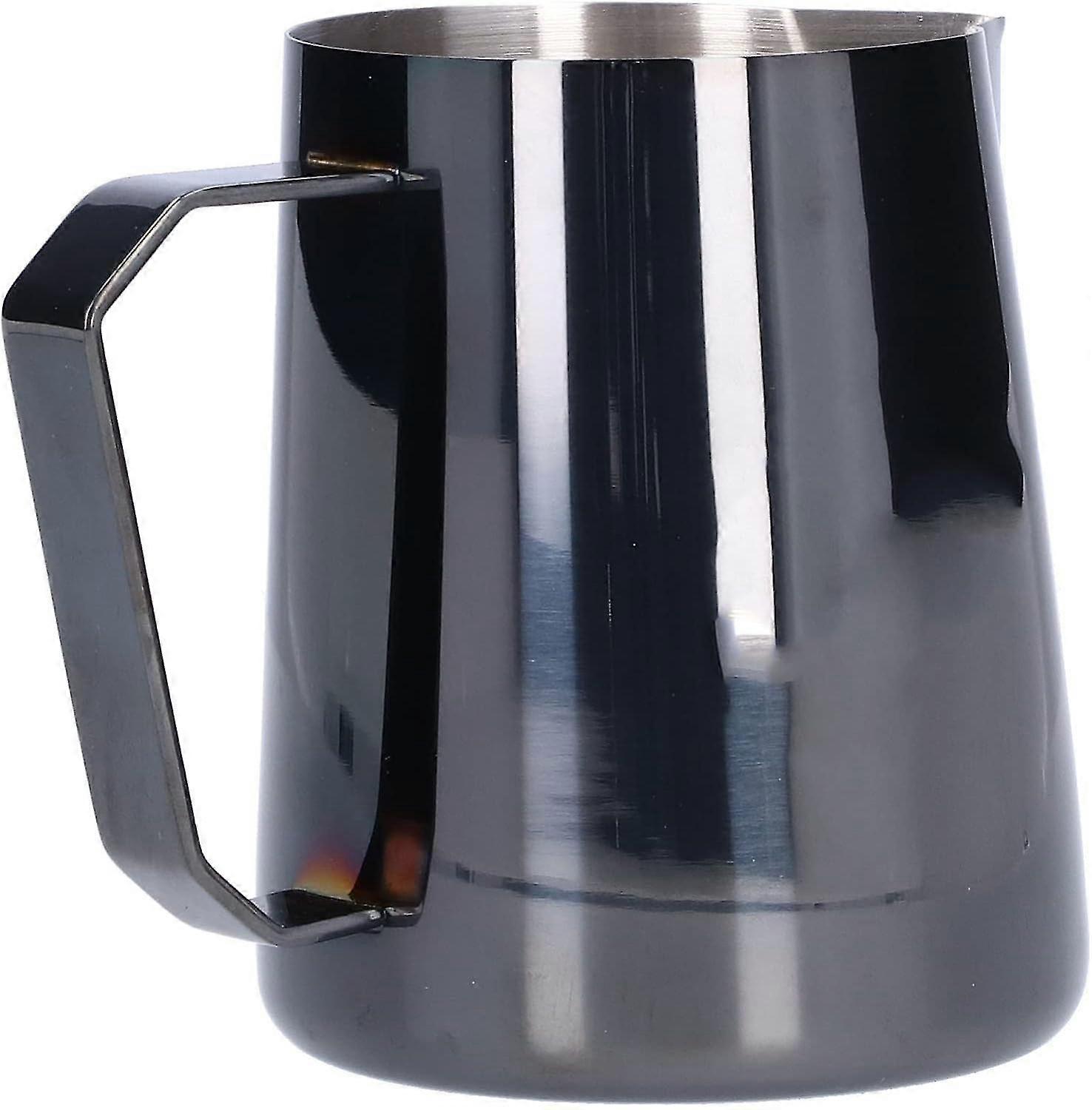 Tasse à mousser en acier inoxydable de 600 ml avec bouche pointue (Gun Black)