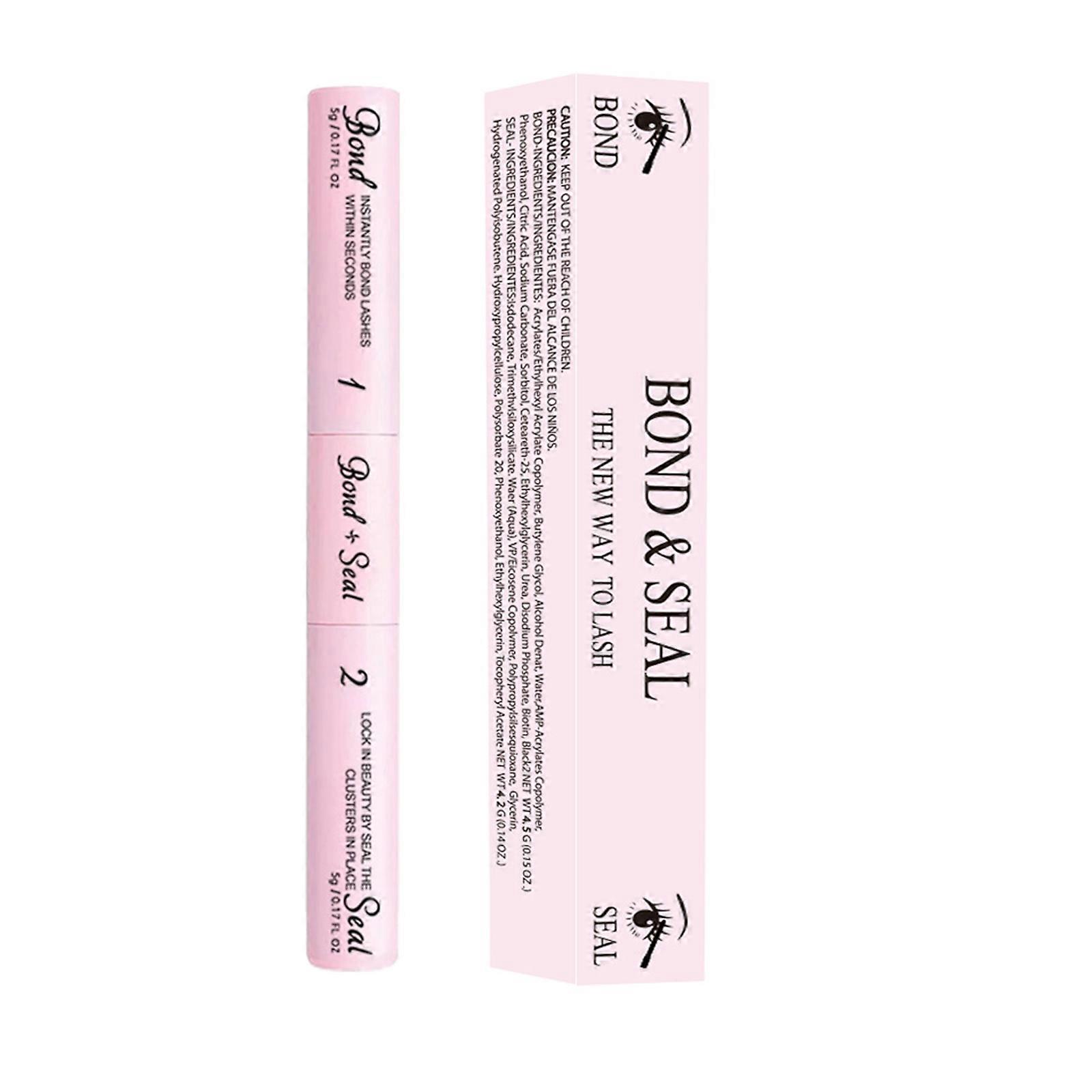Lash Bond and Seal, 2-in-1 Lash Bond and Seal Waterproof, Cluster Lash Glue for Cluster Eyelash Extensions,Lash Extension Glue