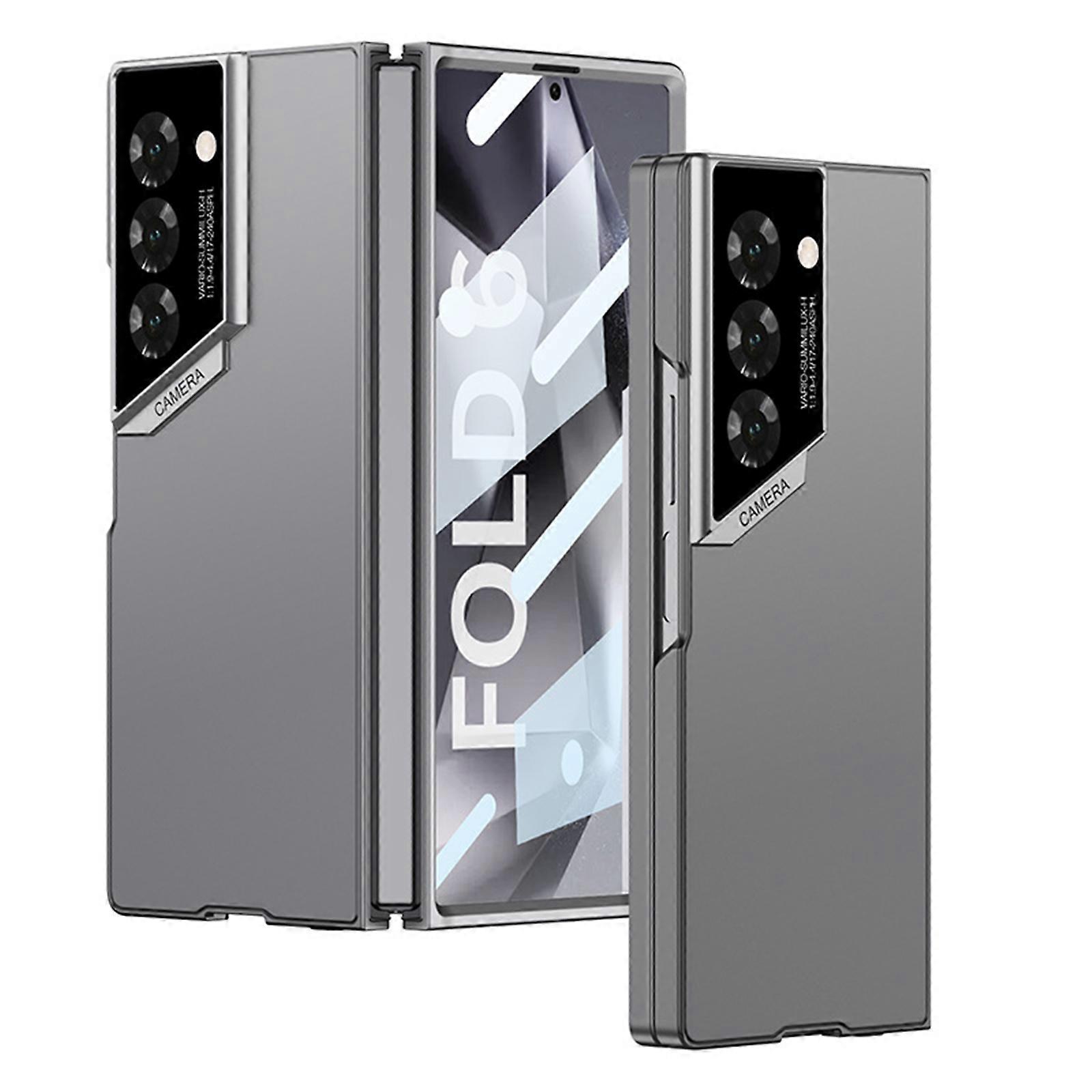 for Samsung Galaxy Z Fold 6 Case Built-in Screen Protector, Slim & Thin Phone Cover with Matte PC Back Case for Z Fold 6
