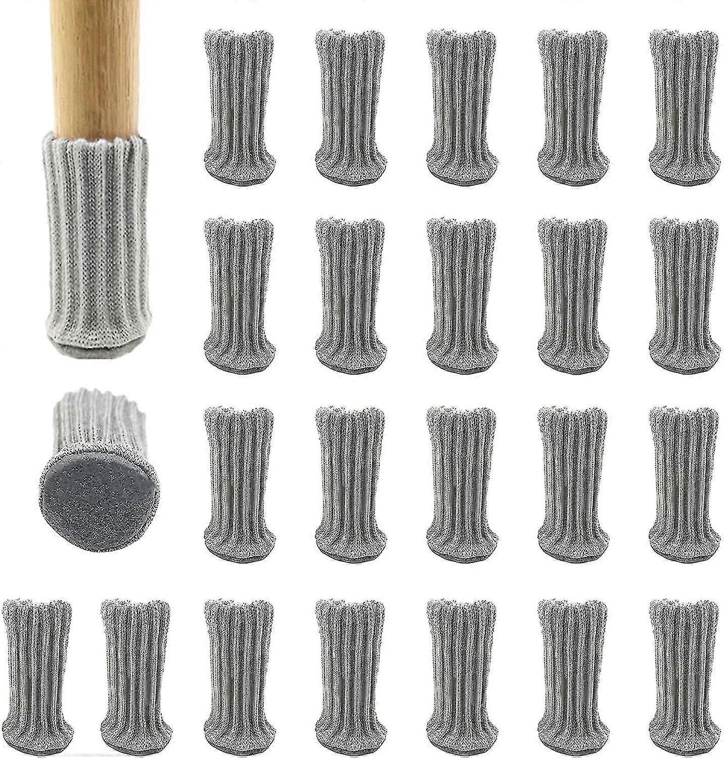 24pcs椅子ソックス弾性床プロテクターノンスリップチェアレッグレッグソックスカバー