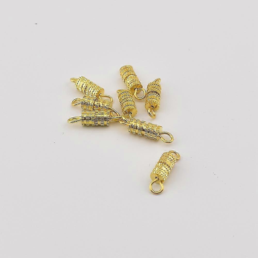 真鍮スクリュー留め金銅バレルスクリュー留め金ブレスレットネックレス用ジュエリー留め金ジュエリー留め金を作る Diy-バレルスタイルを作る