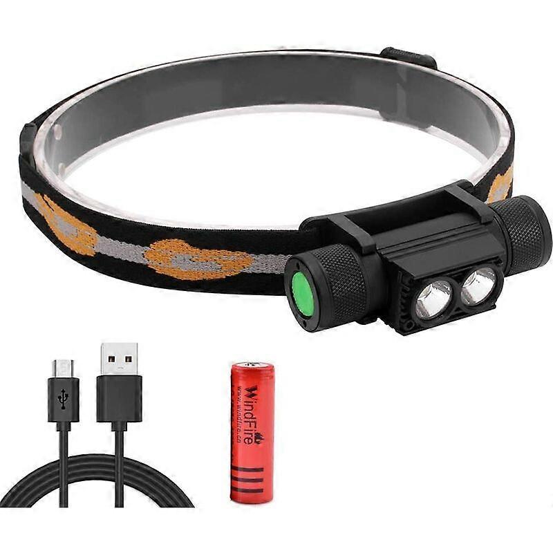 Linterna frontal recargable 1200 lúmenes 2X Xml-L2 L2 Linternas frontales LED