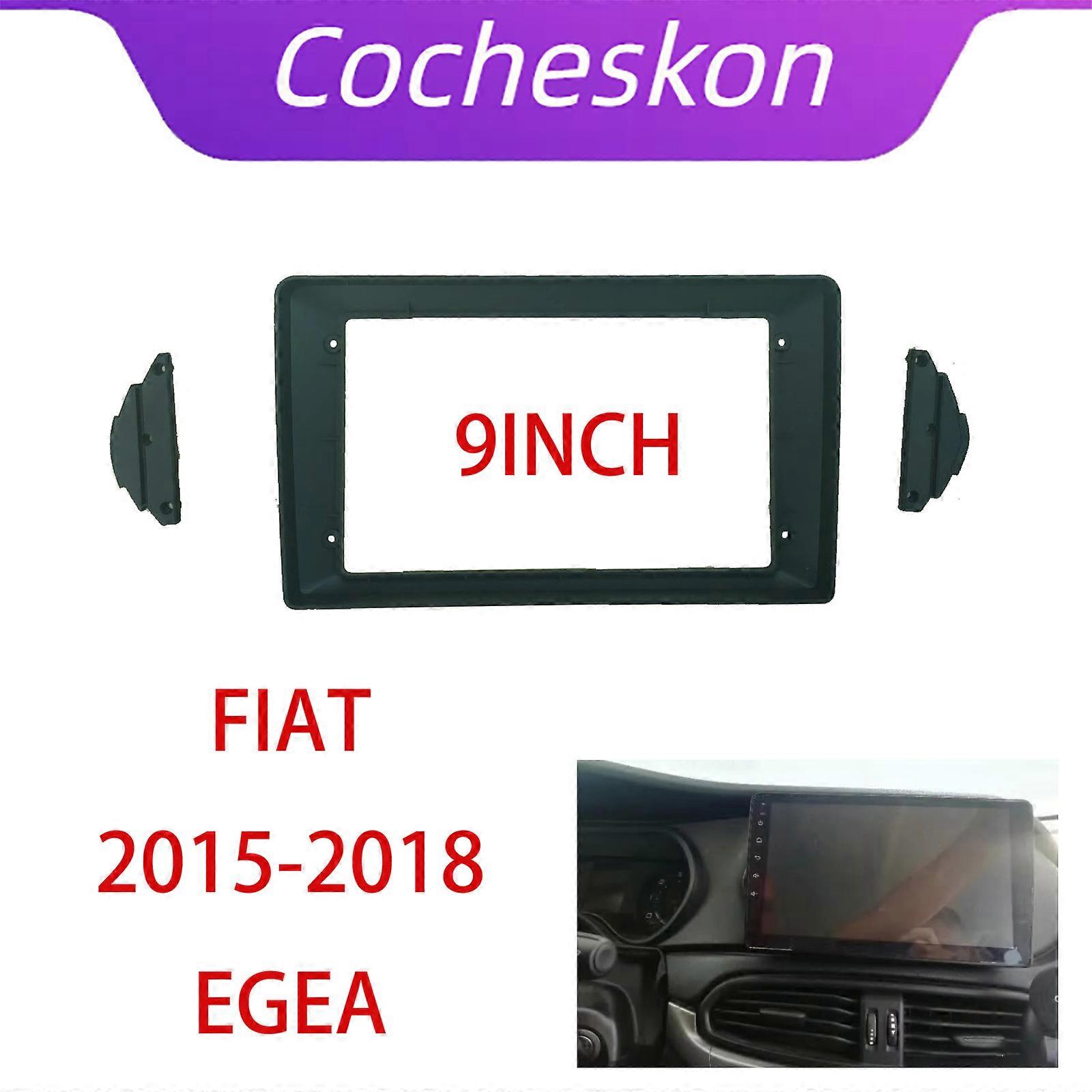 Car 9 Inch Radio Fascia For 2015+ FIAT EGEA Frame Android 2Din MP5 Player Stereo Panel
