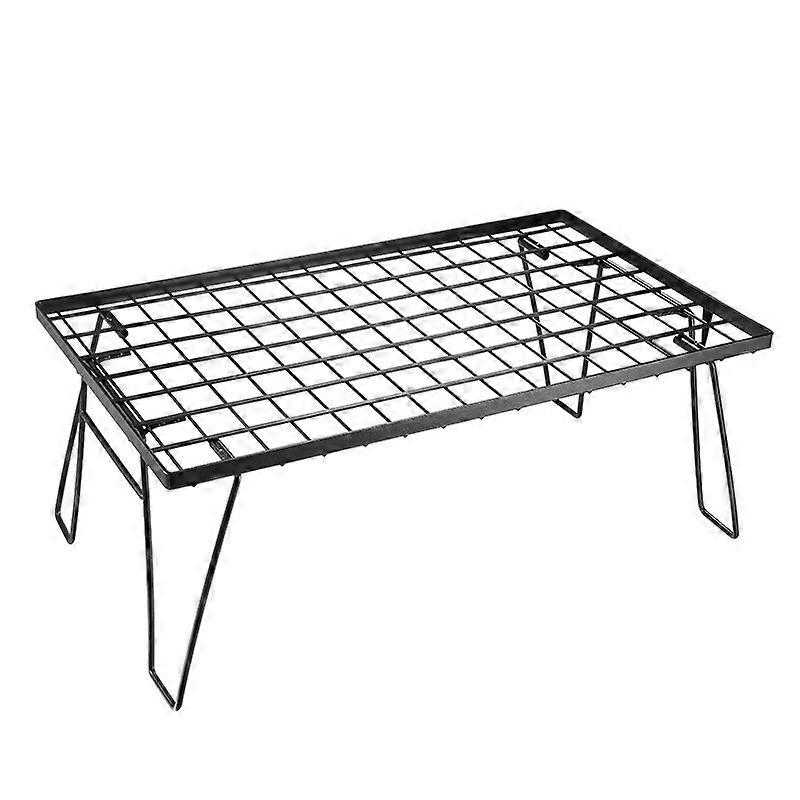 Portable steel folding table, campsite, barbecue, versatile picnic