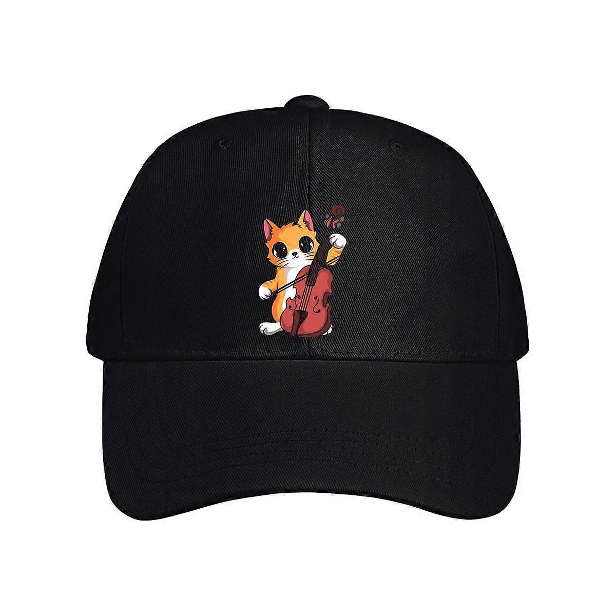 Kitten Violin Baseball Cap