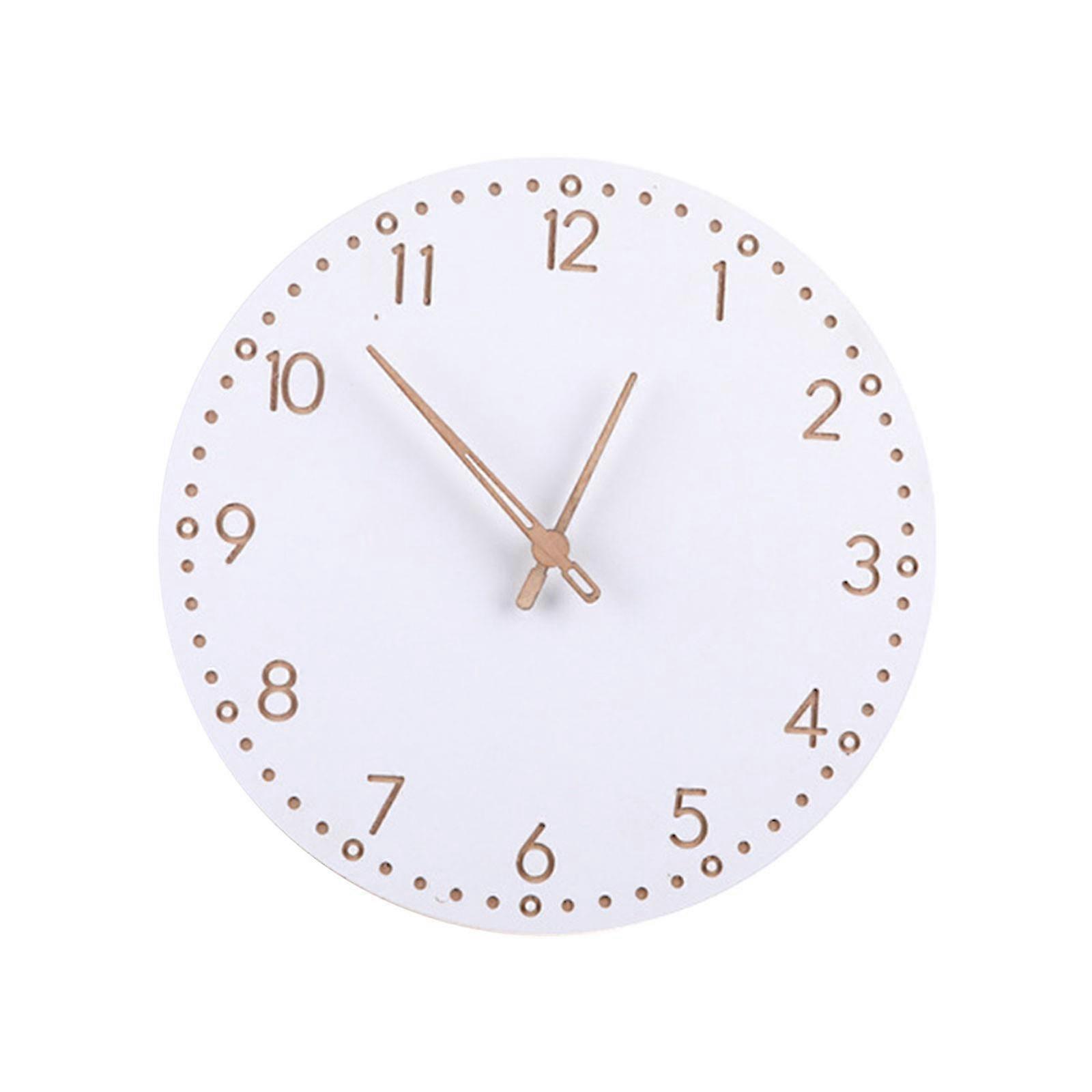 Round Digital Mute Clock Household For Clock Silent Pointed Clock