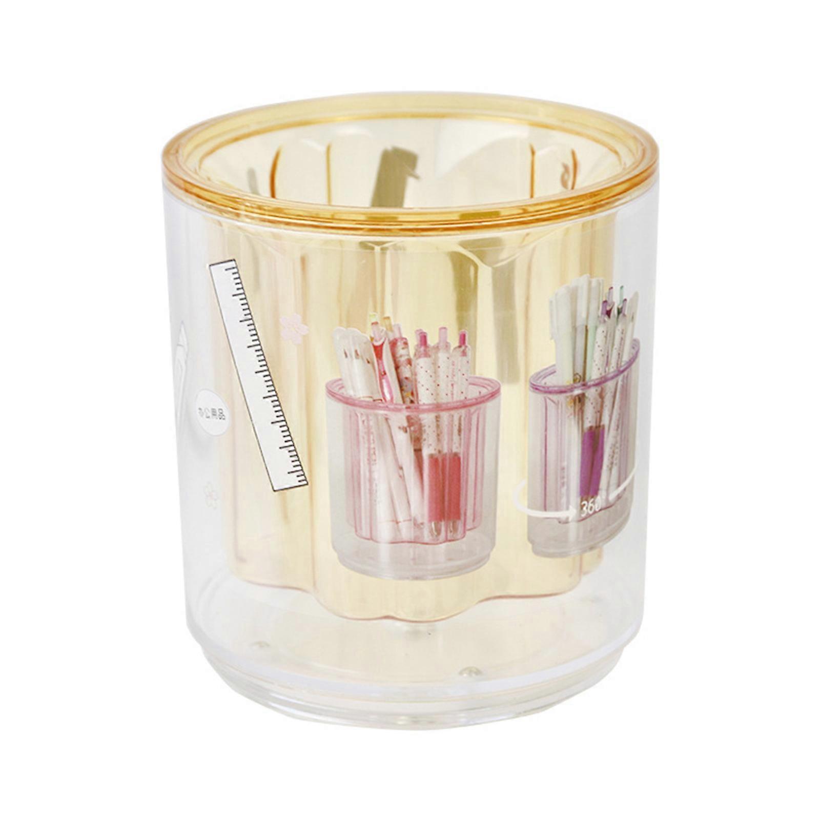 Cosmetics Organizer Holder Table Top Organizer Rotatable Pen Holder Caddy