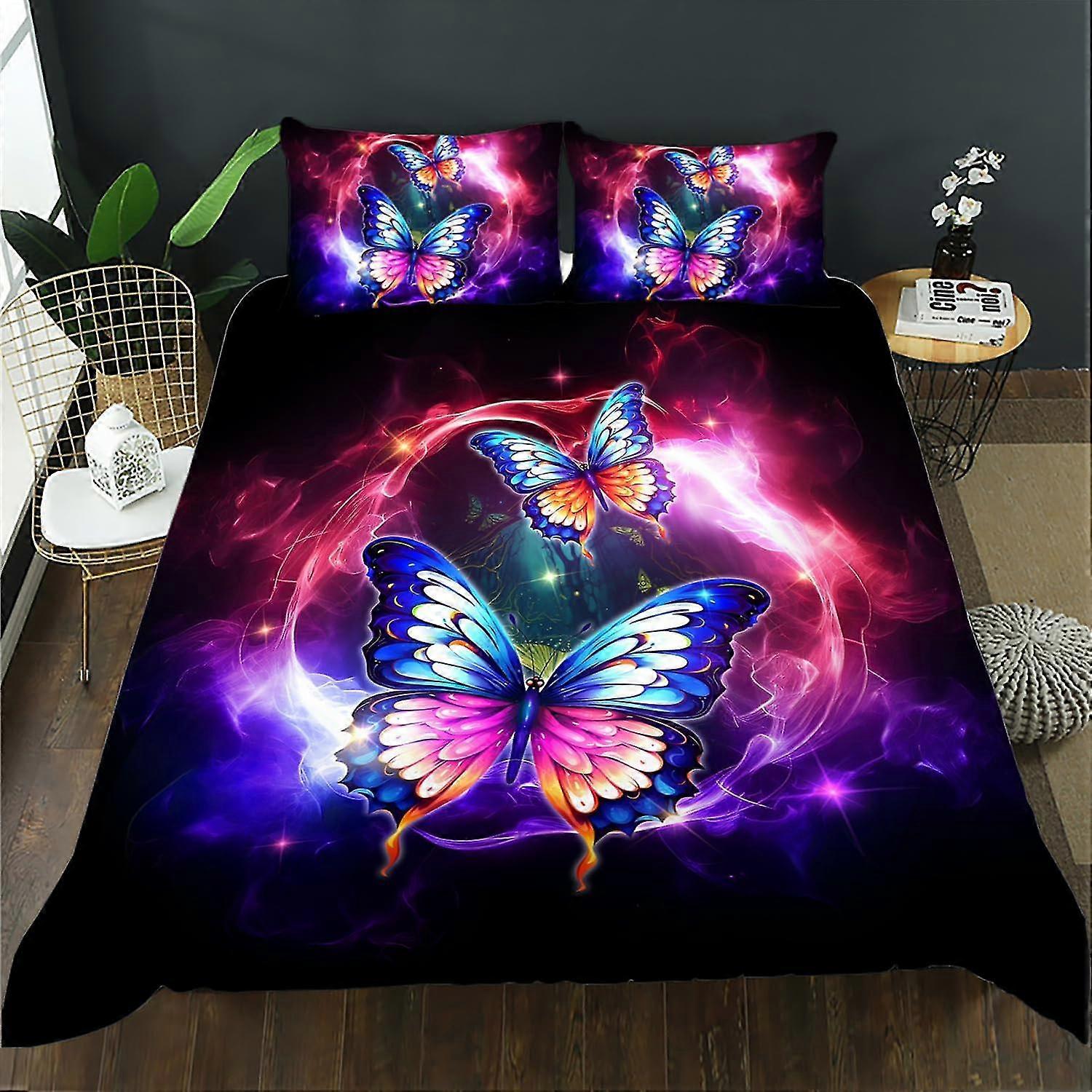 b2561 Lençóis Sol e Lua Lua Tema 3 Peças Conjunto de Cama 1 Capa de Colcha e 2 Fronhas Lençóis gb2561