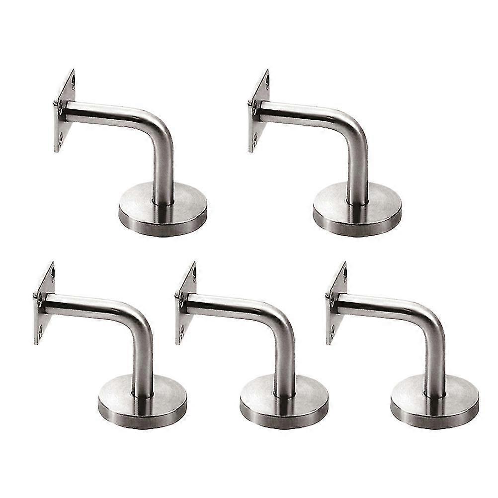 5pcs Professional Solid Stainless Steel Handrail Wall Mount Bracket Support
