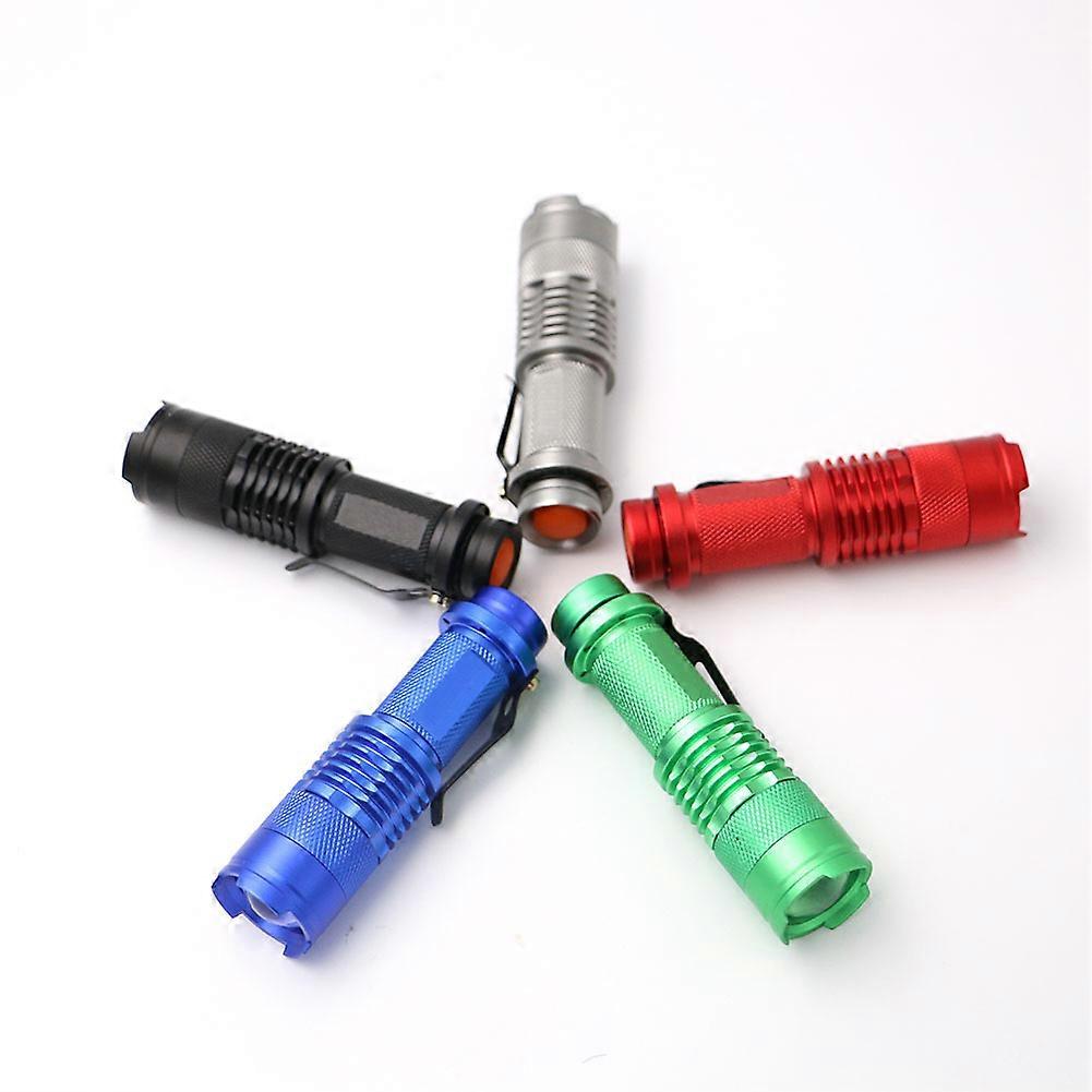 3 Modes LED Torch Torch Tactical Light Adjustable Focus Zoom Light (Color 5 Pack)