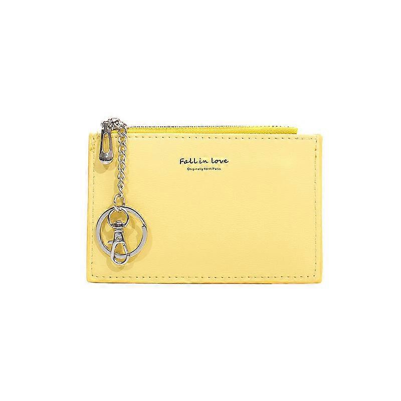 Women's ID Credit Card Holder Case PU Leather Small Short Wallets Mini Coin Purses Zipper Bill Money Bag Portable Clutch