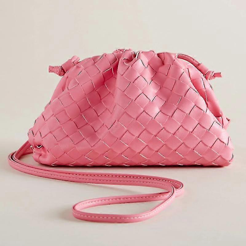 עיצוב איטלקי ארוג עור סהר תיק נשים מיני פאוץ' תיק tw