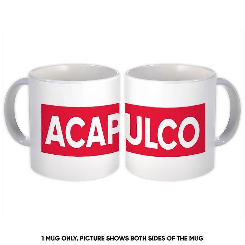 Gift Mug: Acapulco Mexico Red