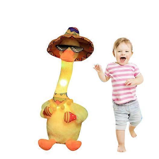 Talking Dancing Duck Repeating What You Say Mimicking Recording Plush