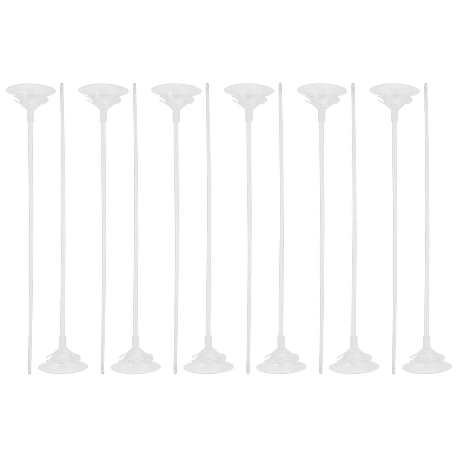 12pcs Plastic Rose Stick Stands Flower Base Sticks Flower Support Holders