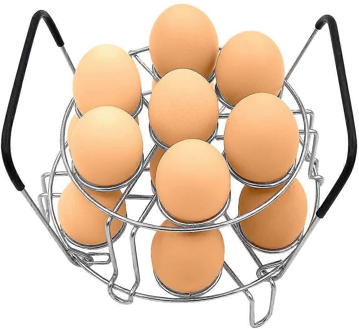 Stackable Egg Steamer Rack With Heat Resistant Silicone Handle Egg Steamer Rack