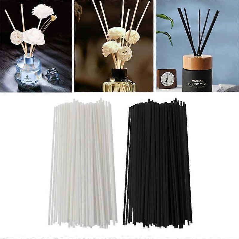 100Pcs 19cmx3mm Fiber Sticks Diffuser Aromatherapy Volatile Rod for Home Fragrance Diffuser Home Decoration