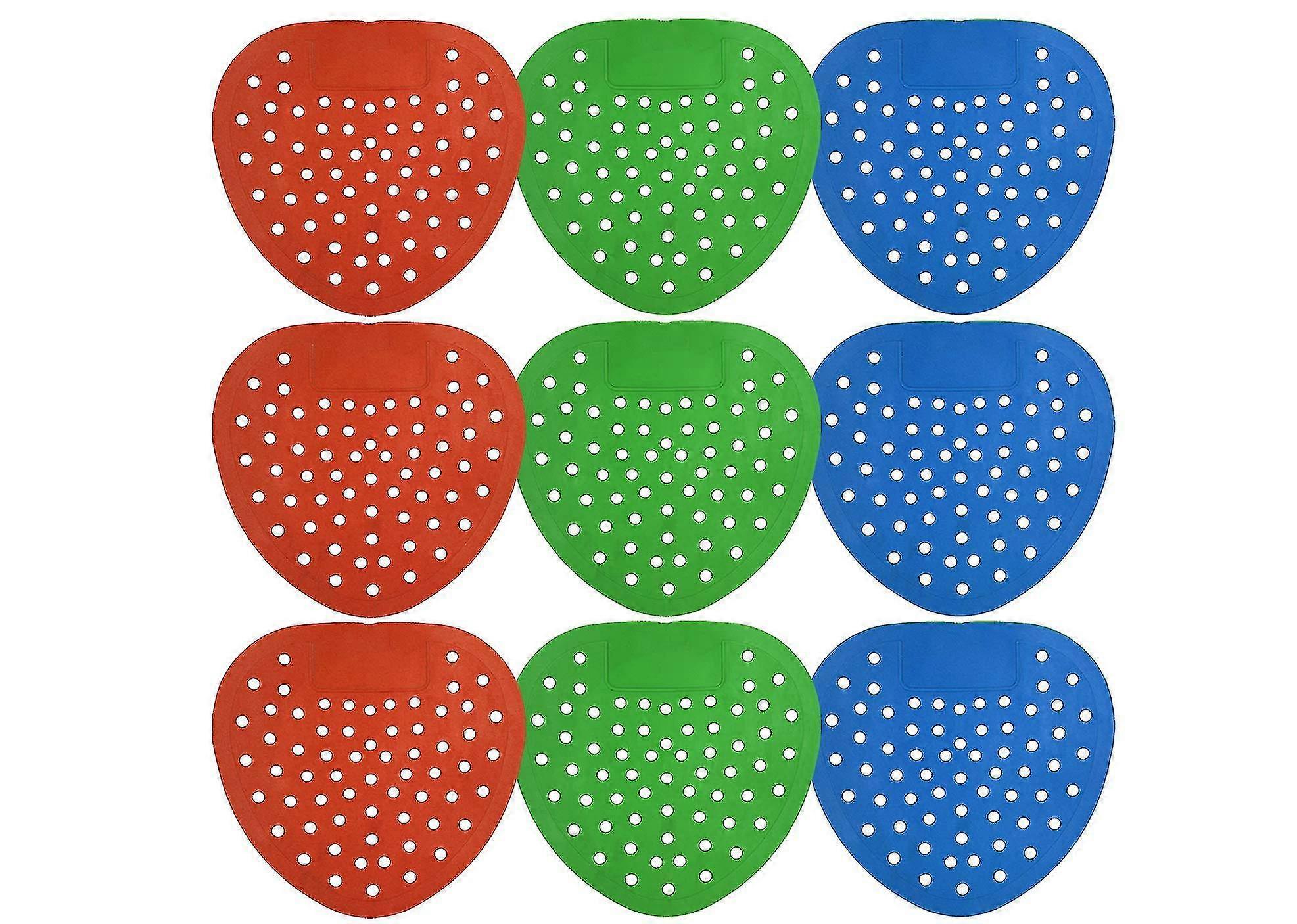 Fragranced Multi-pack 9 Pack With Gloves Urinal Screens, Splash Mats, Fits Most Top Urinal Brands Random Color