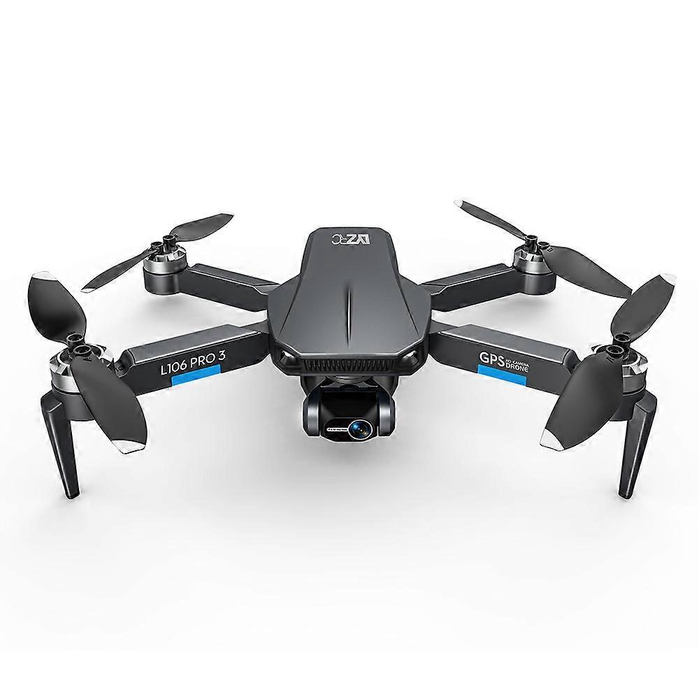 RC Drone L106 Pro 3 with 4K HD ESC 3-Axis Gimbal Camera GPS Wifi 3 Battery Black