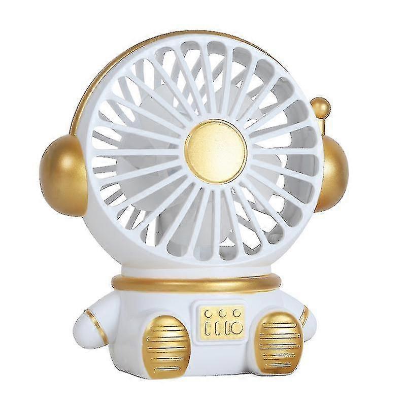 Mini Astronaut Desktop Fan Usb Charging Night Light For Student Dormitory