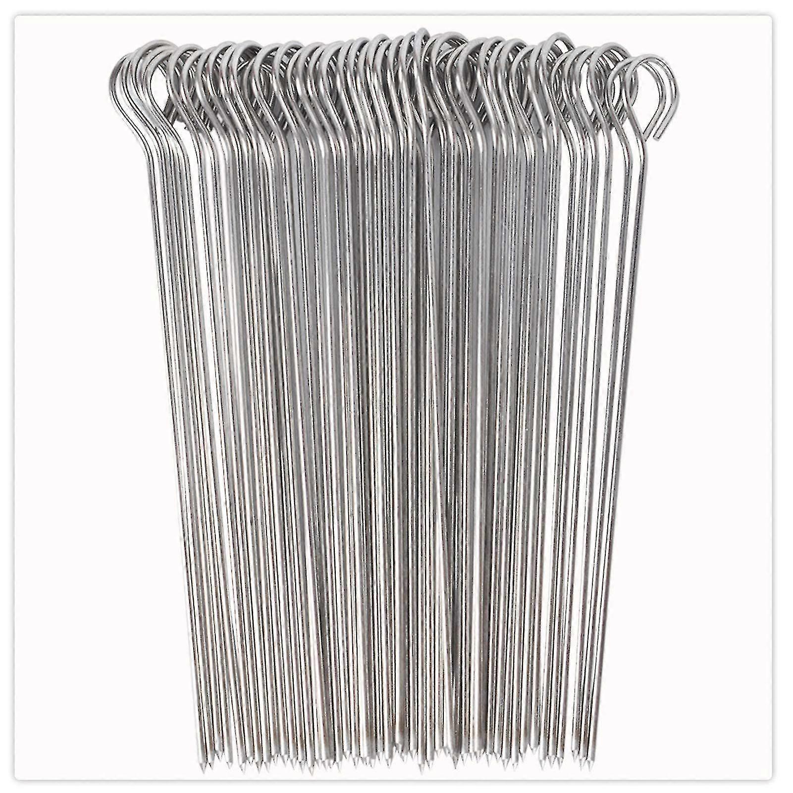 50x Kebab Skewers, Skewers For Grilling, Metal Kebab Sticks, Stainless Steel, 20 Cm, For Kebab, Barbecue
