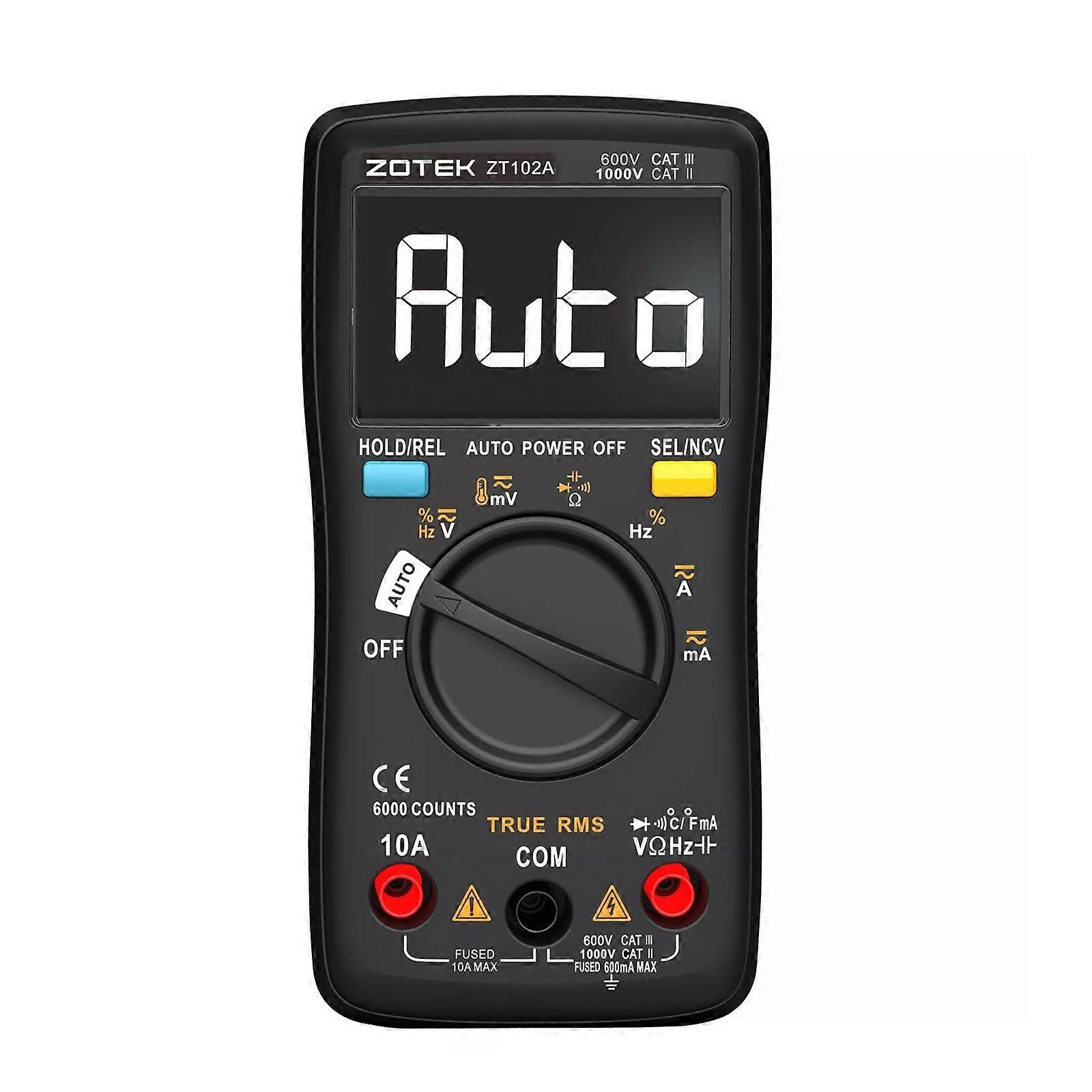 Digital Multimeter Test Auto Range TRMS 6000 Counts Voltmeter Ohm Meter Tester