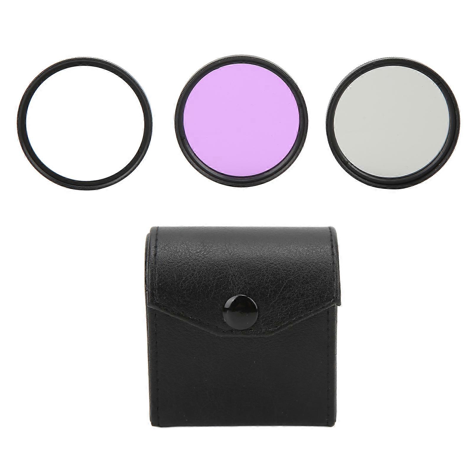 3Pcs UV CPL FLD Multi-Coated Lens Filter Kit for 52mm Digital Camera Accessories (1485)