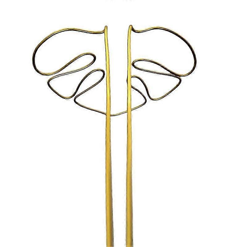 モンステラ型植物サポート再利用可能頑丈な合金植物茎サポートホルダー植物保持サポートハーブ野菜D