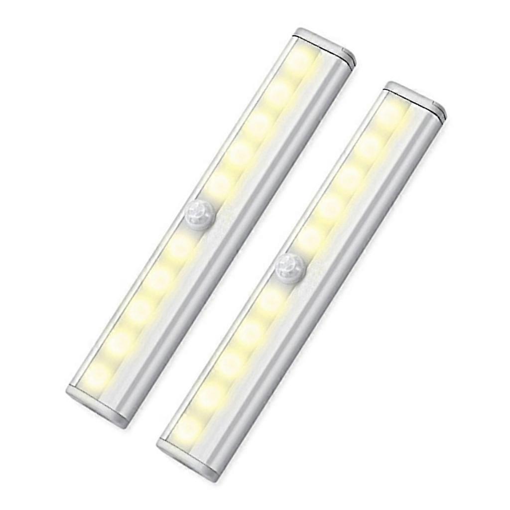 Motion Sensor Light 10 LED Battery Operated Night Lamp for Kitchen Cabinet