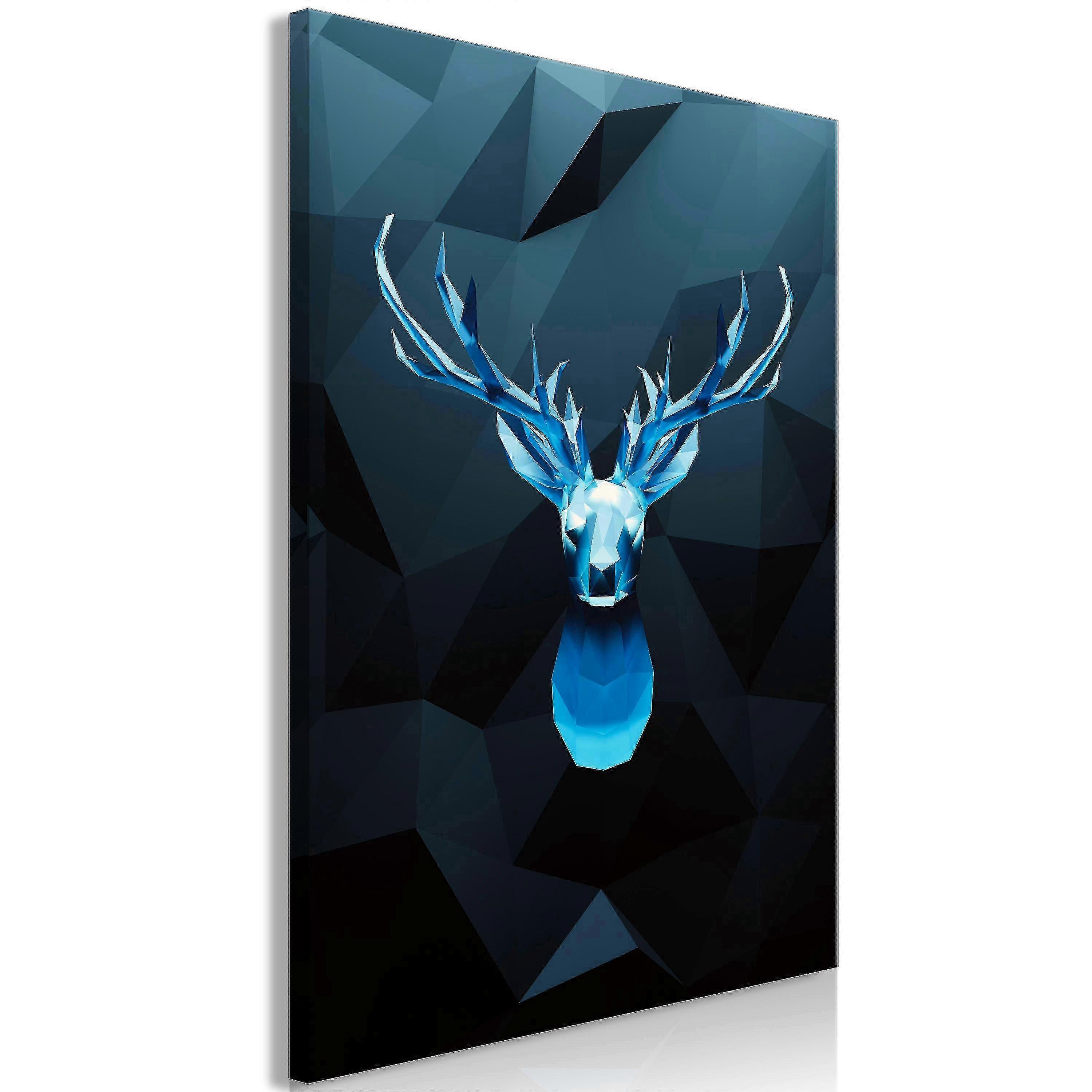 Impression sur toile - Cerf des glaces (1 partie) Vertical