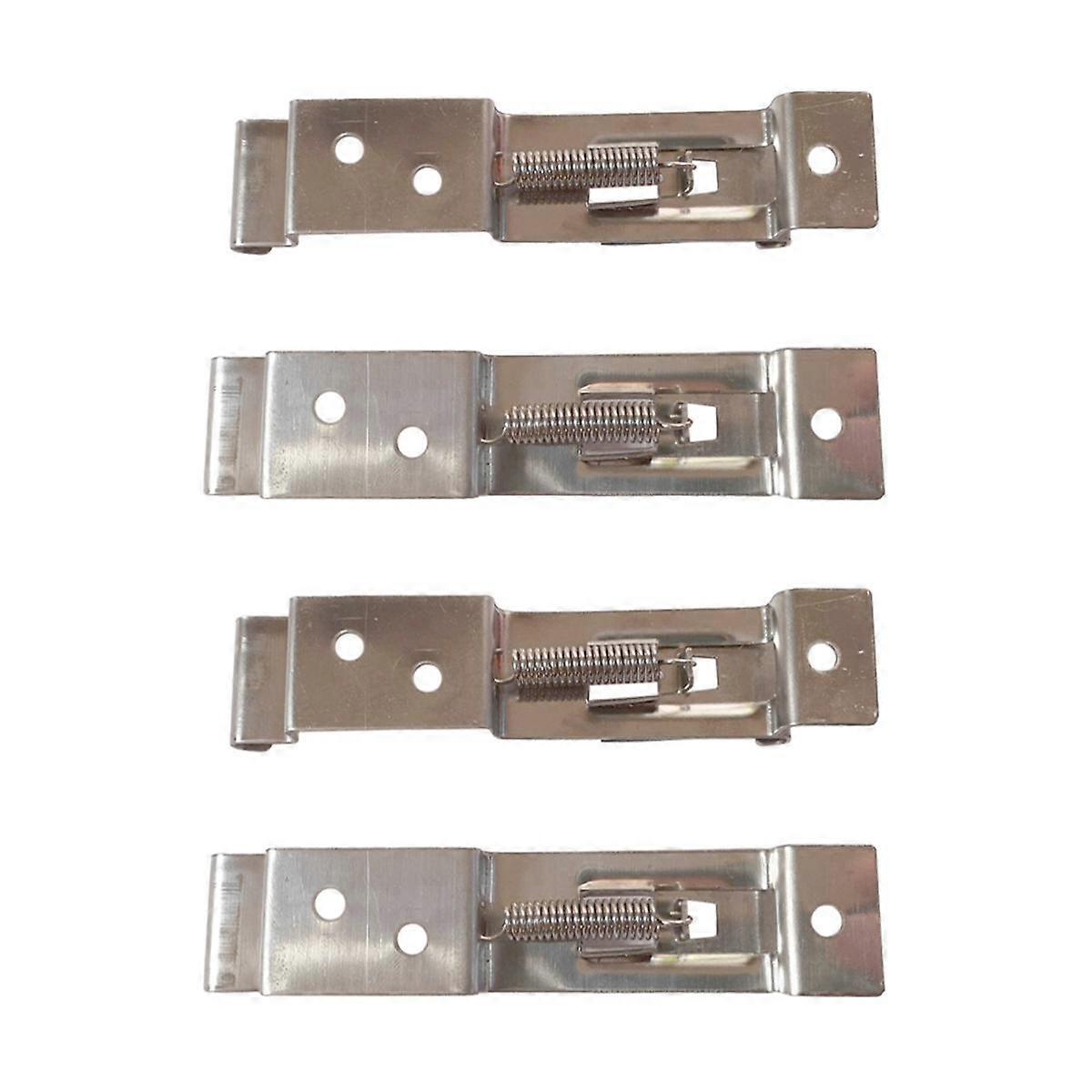 4PCS ορθογώνια άνοιξη πινακίδων κυκλοφορίας αυτοκινήτων φορτωμένοι σφιγκτήρες κατόχων πλαισίων αυτοκινήτων υποστηρικτών ανοξείδωτου Τ
