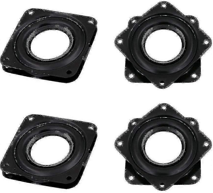 4 Pcs Square Rotating Swivel Plate, preguiçoso Susan Rolamento giratório com bola de aço