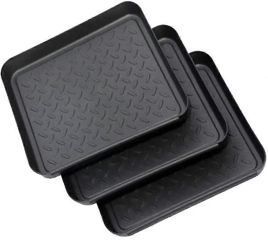 Set Of 3 Shoe Racks, Shoe Drip Tray Made Of Plastic, Small Shoe Mat ...