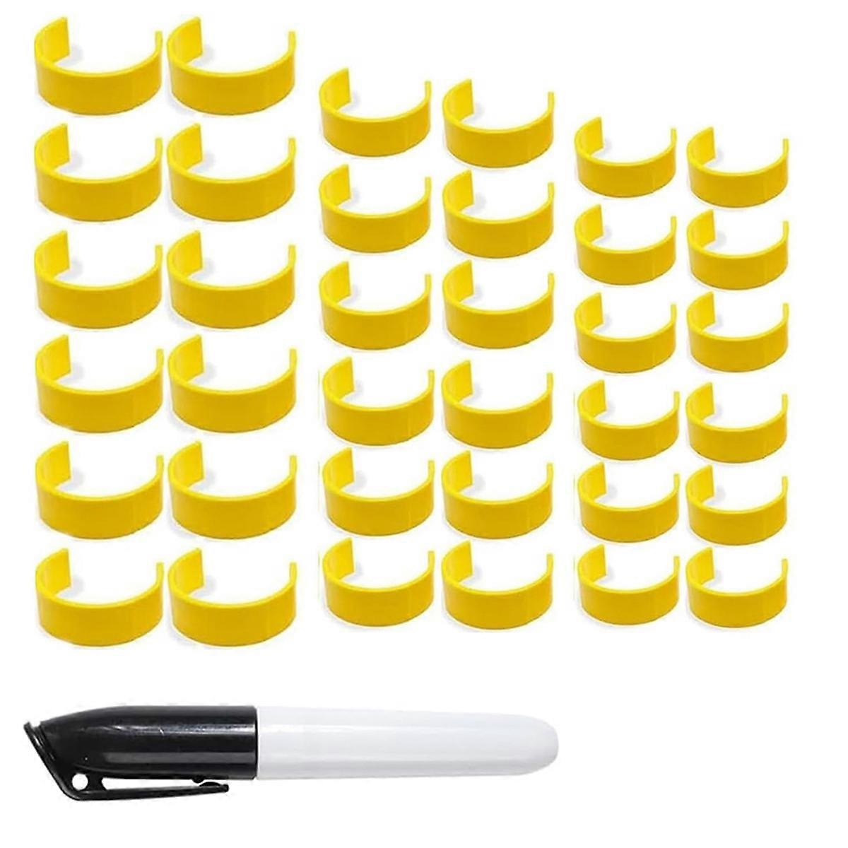 Clips for Pill Bottles, Medicine Bottle Label Clips for Easy Medication Identification, Pack with L