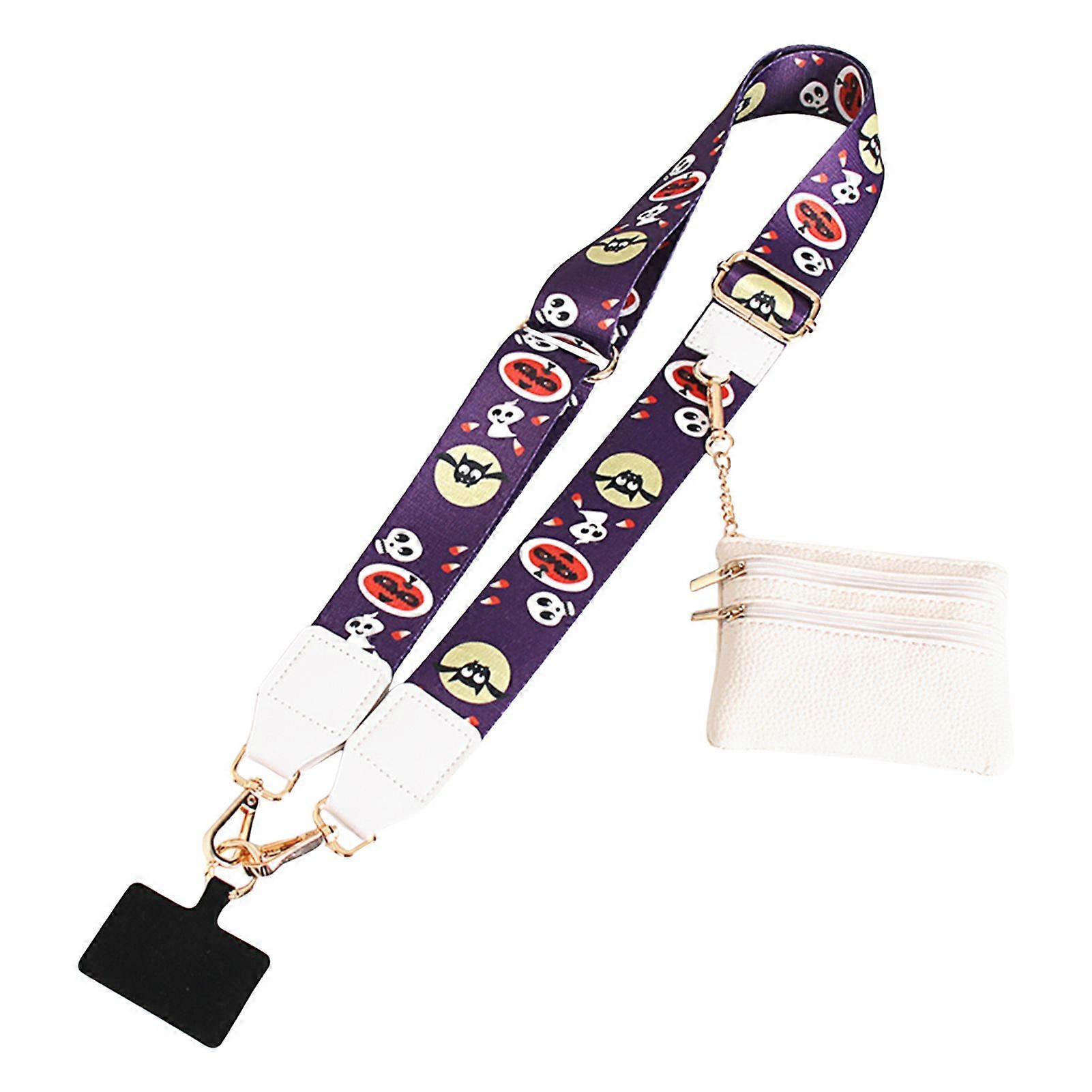 Adjustable Phone Lanyard with Zipper Wallet Pouch Crossbody Strap for Phone And Wallet Universal Cell Phone Neck Strap Cross Body Phone String