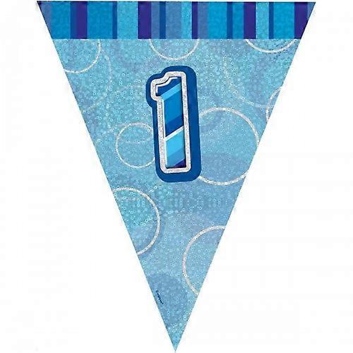 Unique Party Foil Glitz 1st Birthday Bunting