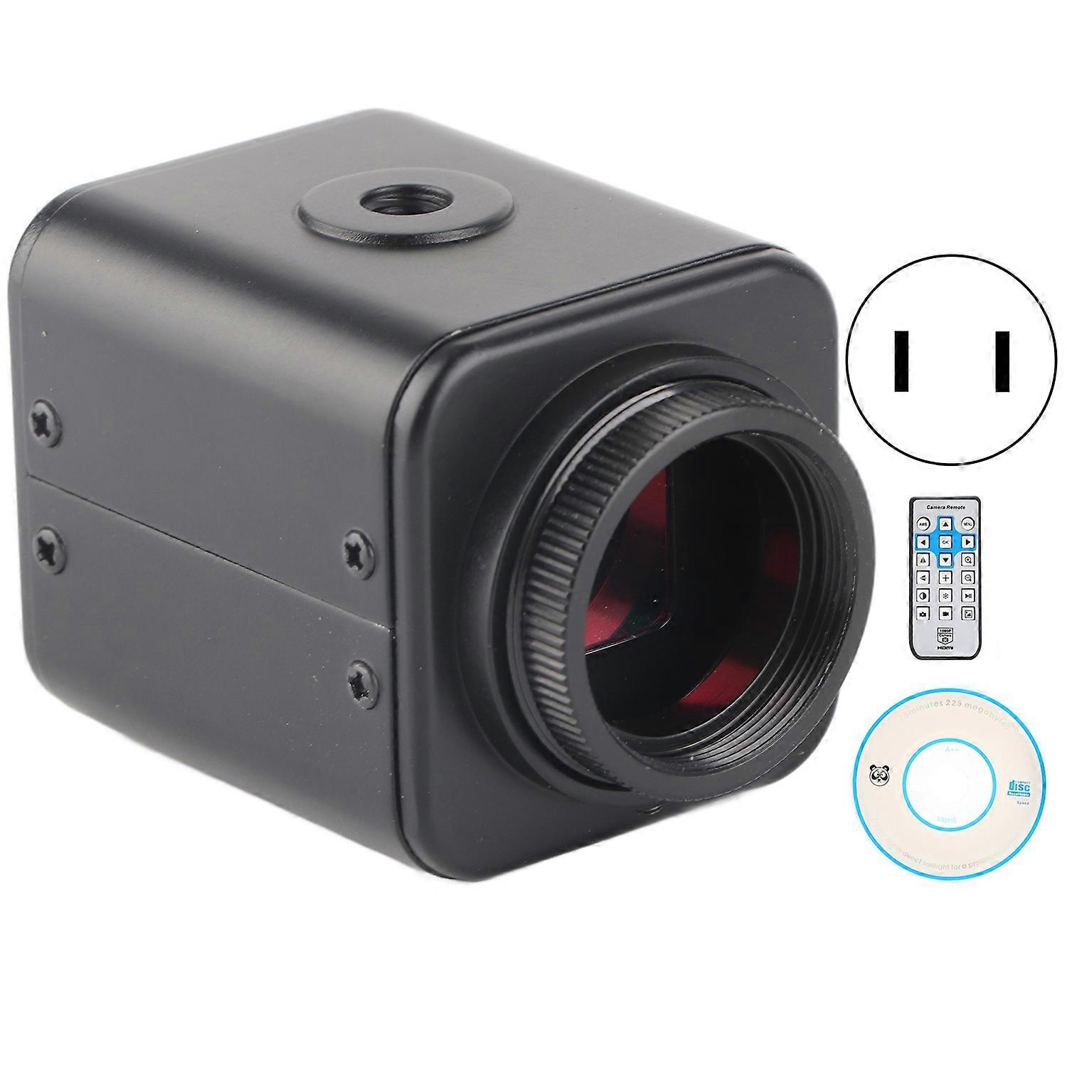 Industrial Camera Full HD 16MP 2K 1080P 60FPS Microscope HDMI for Phone Repair AC100‑240VUS Plug