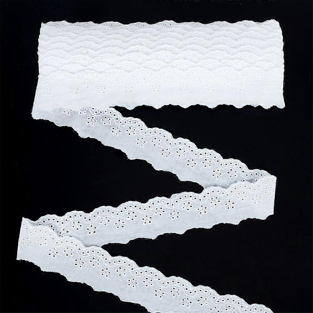 Cotton Ribbon White 1-1/2~1-5/8 inch(38~40mm) 15yard/pc
